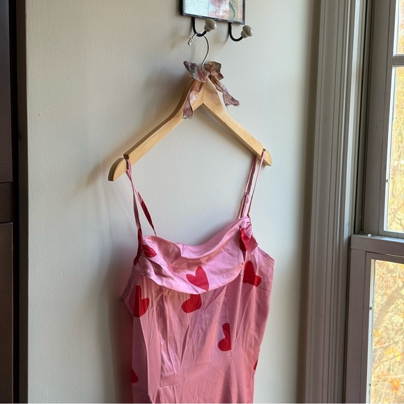 Pink Heart Midi Dress - Picture 2 of 4